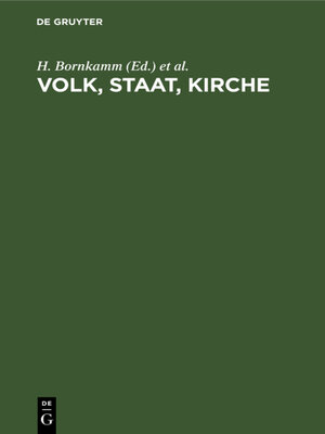 cover image of Volk, Staat, Kirche